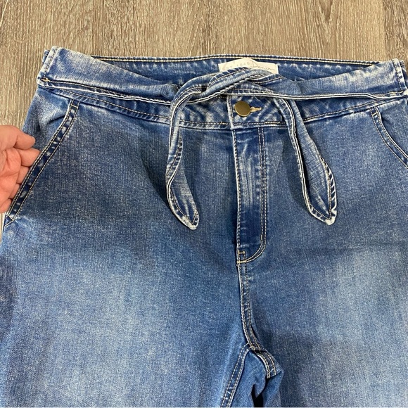 EST. 1946 DENIM Jeans Tie Waist Women’s Size 14 High Rise Skinny Medium Wash - Picture 6 of 6